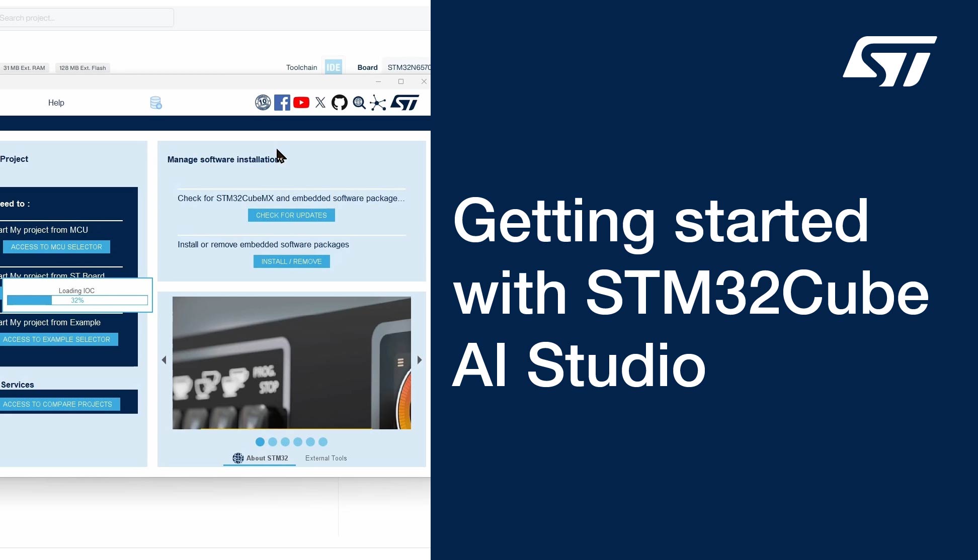 Getting started with STM32Cube AI Studio