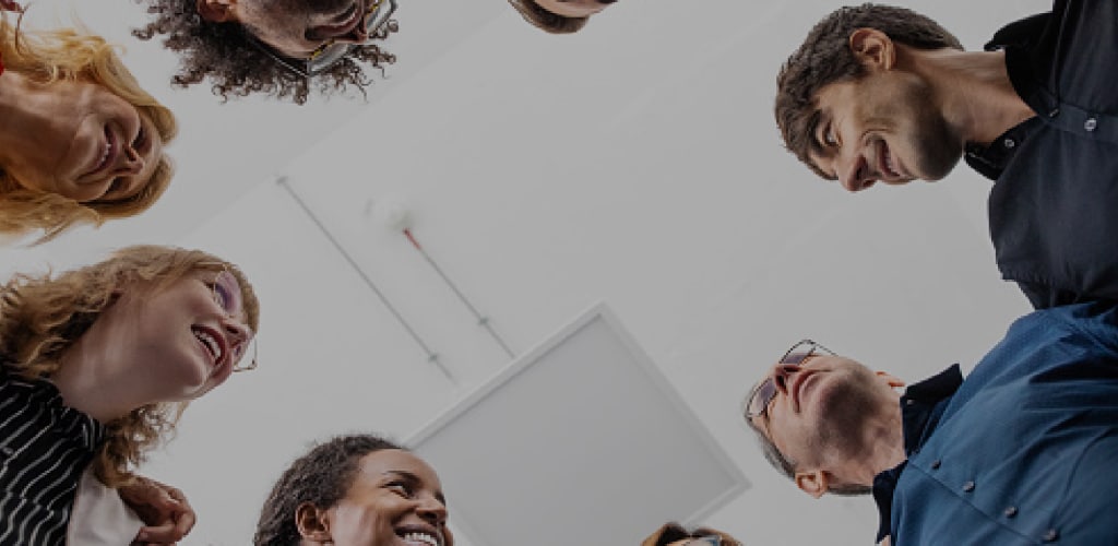 team meeting in workspace