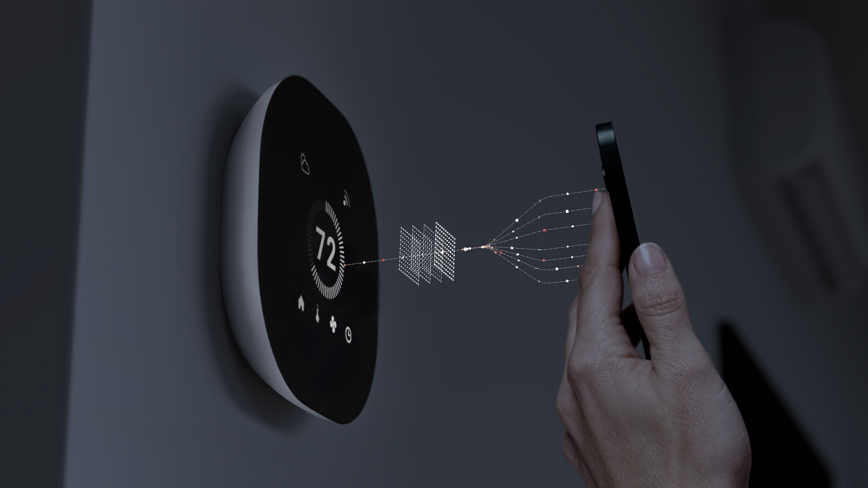 Smartphone interacting with a contactless access device
