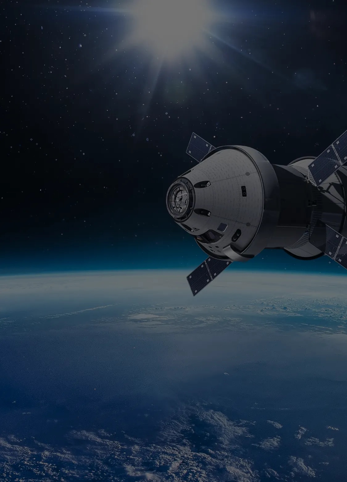 从太空拍摄的卫星图像