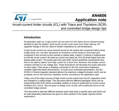 pdf inrushcurrent limiter circuits icl with triacs and thyristors