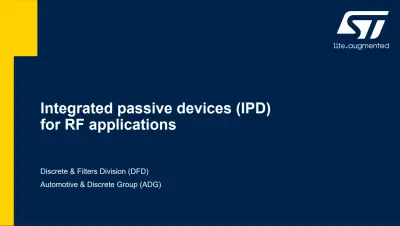 pdf integrated passive devices ipd for rf applications