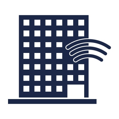 正面有多个端口的电子器件图标