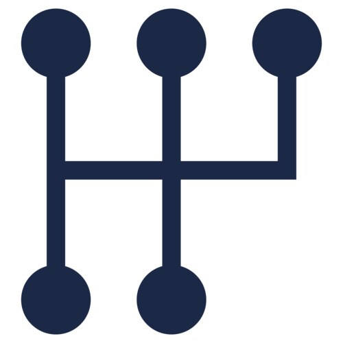 手动变速器换档模式的图标。