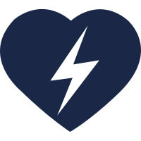 icon of a heart with a lightning bolt symbol inside