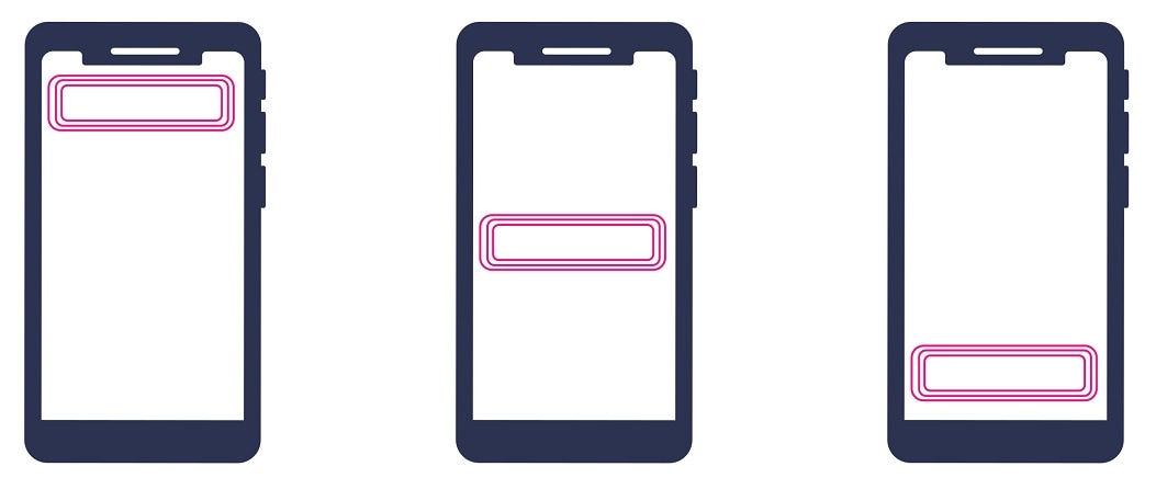 NFC antenna position