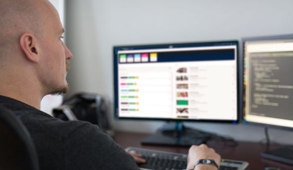 Developer working on edge AI desktop tool